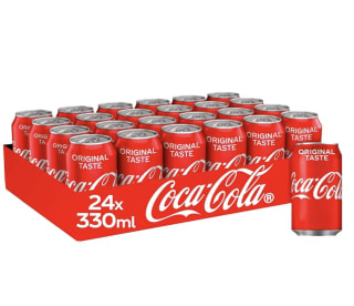 Pack de 24 Latas de Coca-Cola Original por 12,04€