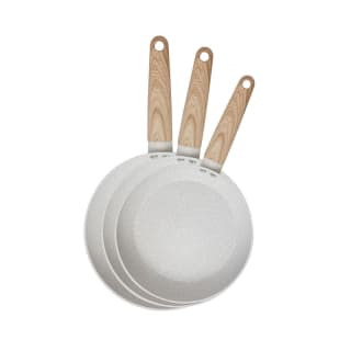 San Ignacio Acacia Juego de Sartenes Aluminio Forjado, 3 Pzs, Ø 18- 22-26cm a 19.99€