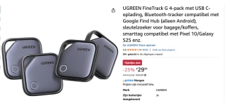 UGREEN FineTrack G 4-pack voor Android of iOS bij Amazon