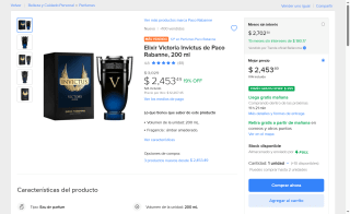 Perfume Elixir Victoria Invictus 200ml por $2,085 | Mercado Libre