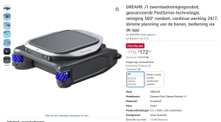 DREAME J1 zwembadreinigingsrobot voor €172,13 bij Amazon (Prime Days)