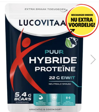 250 Gram Puur Hybride Proteïne poeder voor €2 bij Lucovitaal
