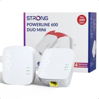 Strong AV600 Adaptador Powerline Set, PLC HomePlug AV2, Plug & Play por 24,99€