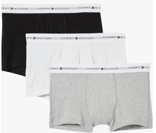 Lot de 3 Caleçons Homme Coton avec Stretch Tommy Hilfiger Boxers à 19,95€