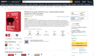 Rebelión en la Granja Ed. Lujo George Orwell por $14 | Oferta Amazon