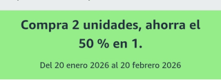 Compra 2 unidades y Ahorra el 50% en 1. Salud y Belleza en Amazon.