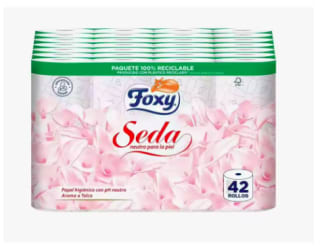 Foxy Seda pack 42 rollos 3 capas por 15.49€
