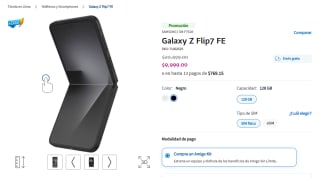 Samsung Galaxy Z Flip7 FE 128GB por $9,999 en Telcel