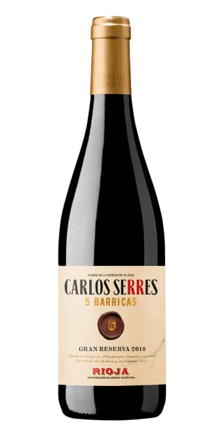 6 Botellas de Carlos Serres 5 Barricas Gran Reserva 2018 por 39.5€