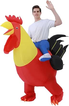 Disfraz inflable de pollo para hombres y mujeres por 24.43€