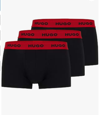 Caleçon Boxeur Homme HUGO BOSS Trunk Triplet Pack à 19,02€