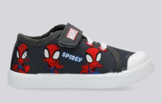 Zapatillas Spidey de lona para niño por 3.99€.