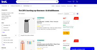 Tot 25% korting op thermos- & drinkflessen