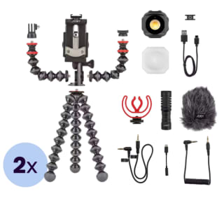 2x Joby GorillaPod Mobile Vlogging Kit voor €39,95 bij iBOOD