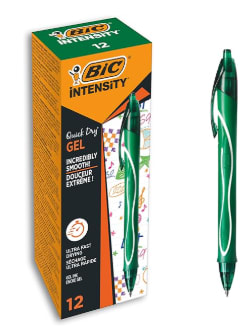 Stylos-Gel Rétractables BIC Gel-ocity Quick Dry Séchage Ultra-Rapide à