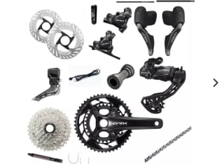 Shimano GRX RX825 Di2 2x12 Speed Groepset voor €999 bij Mantel