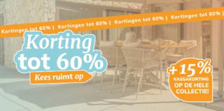 15% kassakorting op de hele collectie van Kees Smit