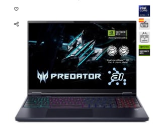 Portable Acer Predator Helios Neo 18 AI PHN18-72-92NJ 18" à 1.896,74€