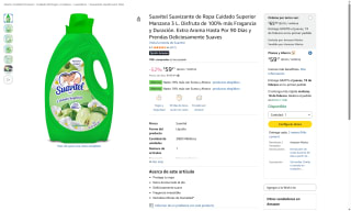 Suavitel Suavizante Ropa Manzana 3L por $59 | Amazon