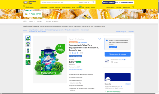 Suavizante Zero Enjuague Ensueño Max 5.1L por $96 | Mercado Libre