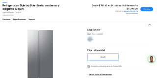 Refrigerador Side by Side 19 pies por $12,050 | Mercado Pago