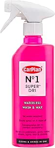 CarPlan No.1 Super Dri Waterless Car Wash & Wax 600ml for £5