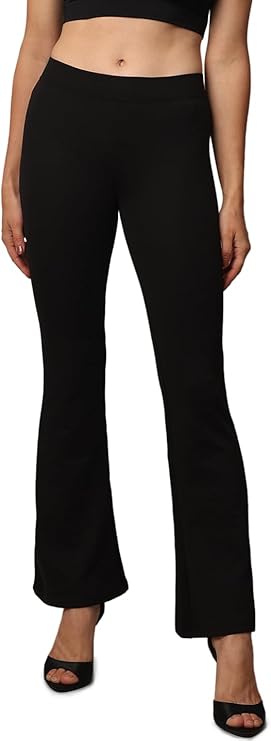 ONLY dames Broek Onlfever Stretch Flaired broek voor €12,50 bij AMazon