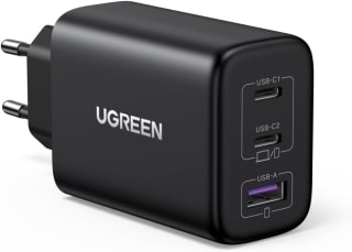 UGREEN USB C oplader 65W USB C Charger 3-poorts PD lader 60 W voor €22,99 bij Amazon