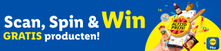 Scan, spin en win gratis producten met de Lidl Plus app