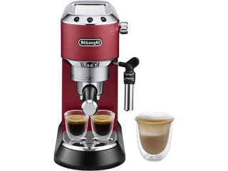 Cafetera express De'Longhi Dedica EC685.R, 1300 W, 15 bar, Thermoblock roja por 111€