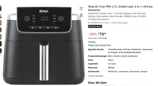 NINJA PRO - AF140EU - Heteluchtfriteuse - Zwart - 4,7 l voor €79,99 bij Amazon
