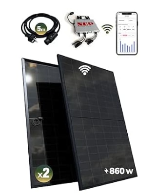 Kit de 2 paneles solares 860W Plug & Play por 499€