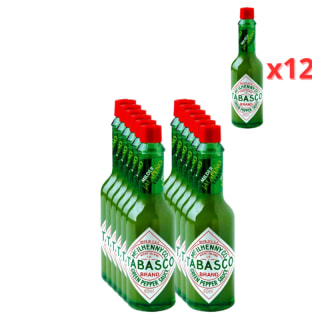 Tabasco Salsa picante chile verde Jalapeños 12 x 60 ml por 16.99€