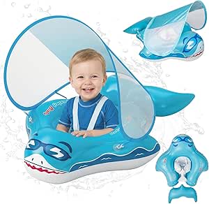 Flotador Bebe con Sombrilla UV UPF 50+ por 16.99€