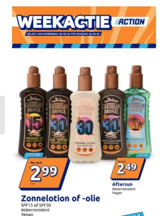 Caribbean zonbescherming voor €2,99 bij de Action