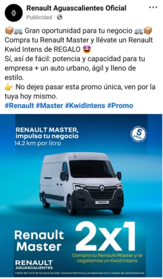 Renault Kwid Intens de Regalo Comprando Renault Master