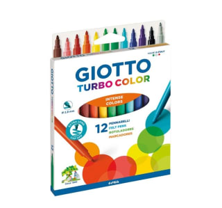 Giotto 12 Rotuladores Turbo color por 2.25€.