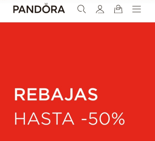 Hasta -50% de Dto en Pandora.