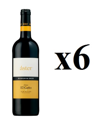 6 Botellas de Áster Finca El Caño Reserva 2020 por 44€