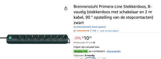 Primera-Line 8-voudig voor €10,29 bij Amazon