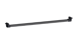 Kit barre de penderie et supports SPACEO Evo'm noir L.56.8 cm à 8,50€