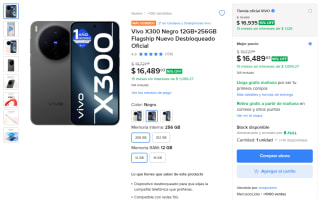 Vivo X300 256GB por $16,489 | Oferta Mercado Libre