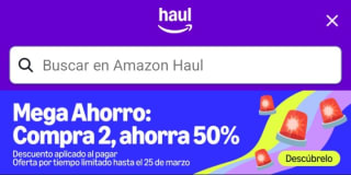 Compra 2, Ahorra el 50% con Amazon Haul.