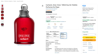 Cacharel Amor Amor 100 ml Eau de Toilette por $503 en Amazon