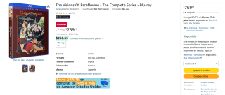 The Vision of Escaflowne Serie Completa Blu-ray por $770 | Oferta Amazon