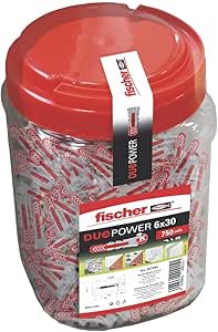 750 Fischer DUOPOWER 6 x 30 Pluggen voor €30,97 bij Amazon
