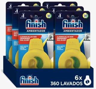 174 pastillas Finish Powerball Ultimate Plus All In + 6 ambientador Limón por 36,40€