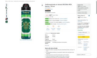 Antitranspirante REXONA 150ml por $25 | Oferta Amazon