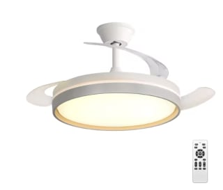 Ventilador de techo led silencioso motor reversible 6 velocidades remoto a 25.65€