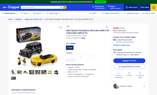 LEGO Speed Champions 808 piezas por $793 | Oferta Coppel